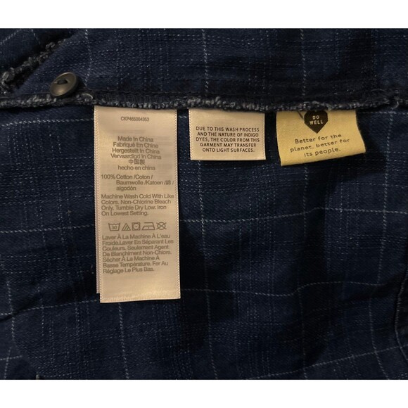 Madewell Windowpane Denim Mini Dress in Lunar Wash - Picture 6 of 9